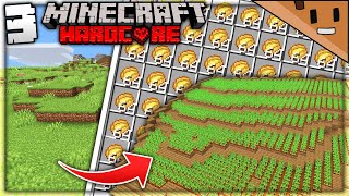I Built a MASSIVE Automatic Farm in Minecraft Hardcore... (#3)