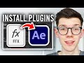 How To Install Plugins In After Effects - Step By Step