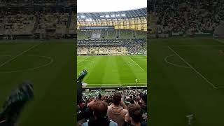 Rzut karny w meczu Lechia Gdańsk - Radomiak Radom. Strzelec bramki Camilo Mena | 14.09.2024