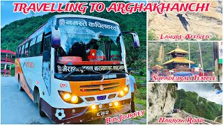 Butwal to Arghakhanchi Bus Journey || Supadeurali Temple🙏❤️ || Bus Travelling Vlog || K.B. Deluxe🚍