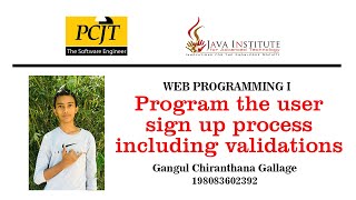 Web Project Task 02 | eshop - web programming 1 | Java Institute | Gangul Gallage