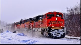 RAILREEL CN 396, 144 \u0026 720 Oil Train 2 6 2014