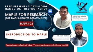 MAFR#02: Introduction to Maple ।। Maple For Research ।। MAFR