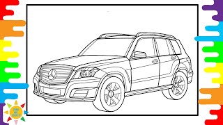 Mercedes GLK Coloring Page | Mercedes-Benz Coloring | Jim Yosef - Firefly [NCS Release]