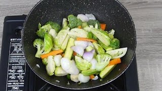 Pan-fried Vegetable Recipe | It's so good that I make it almost every day!