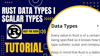 Data Types in Rust I - Tutorial - Basics of Rust Programming for Audio - Scalar Data Types