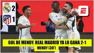 GOLAZO DEL REAL MADRID. Joyita de Mendy. Real Madrid 2-1 Atlético de Madrid | Supercopa de España