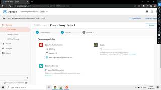 create first proxy API in APIGEE