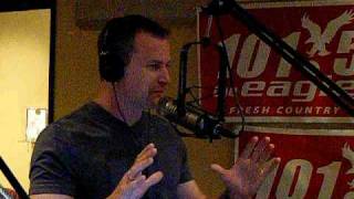 Comedian PJ Walsh on 101.5 The Eagle Studio  April 2010 Video 1