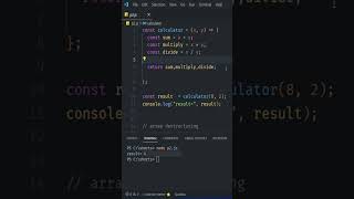 Javascript Array Destructuring in 1 Minutes. #ArrayDestructuring #Javascript #ArrayDestructuring