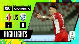 Bari vs Brescia 2-0 | I pugliesi trovano la spinta per i playout | HIGHLIGHTS SERIE BKT 2023 - 2024