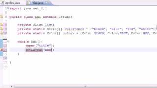 Java Programming Tutorial - 70 - JList