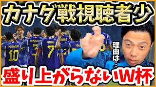 カナダ戦の視聴者はたったの2万人…冨安アーセナルは深夜でも1万人来るのになぜ？【切り抜き】