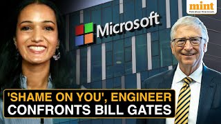 Indian Origin Engineer Confronts Gates, Nadella, Over Microsoft's Alleged Role In Gaza; Gets Fired