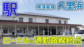 通勤路線終点はローカル駅～[4K]2020年12月横須賀線久里浜駅に行ってみた