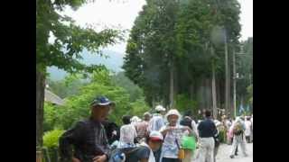 2012.6.2富士山一周ドリームウォーク午後天子の森の休憩の様子