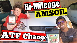 Hi-Mileage CIVIC AMSOIL Transmission Fluid Change 200K+ Mi