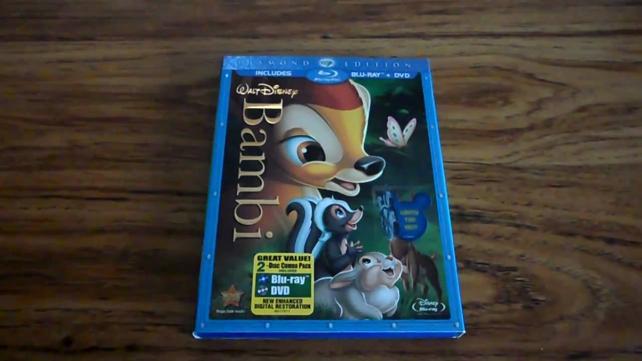 Bambi Diamond Edition 2-Disc Blu-Ray Review And Unboxing - YouTube