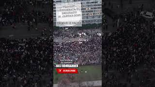 Snimak iz drona - Protest studenata zbog gaženja studentkinje u Beogradu | 16. Januar 2025. 4K