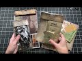 Quick and Easy Tim Holtz Mini Notebook Folder Tutorial Junk Journal Mini Notebook Beginner Friendly