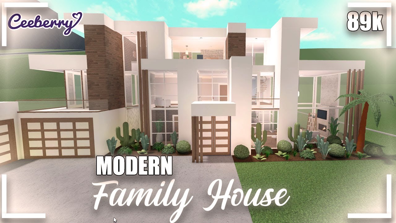 Bloxburg | Modern Roleplay House 89k No Large Plot | Speed Build - YouTube