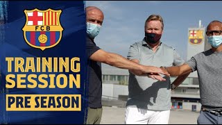 RONALD KOEMAN VISITS CIUTAT ESPORTIVA 🥅 ☀️