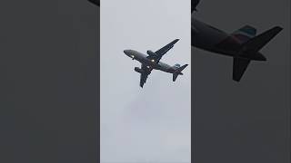 Eurowings/Airbus A319 landing in Frankfurt Am Main from Pristina