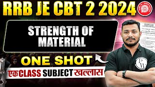 Strength Of Materials in ONE SHOT | RRB JE Mechanical Classes | SOM RRB JE