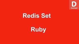 Ruby Create Set in Redis