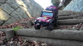 Traxxas Defender 再度公園を走る。　　＃再度公園　＃神戸市　＃RCクローラー