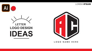 The Modern AC Letter Logo Design In Adobe Illustrator | Polygon Logo Design || With Inaa Graphics ||