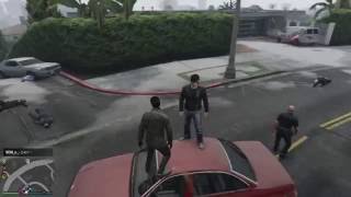 【黑犬】PS4 GTAV  短集 暴力的警察(物理)