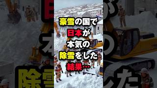 豪雪の国で日本が本気の除雪をした結果...#海外の反応