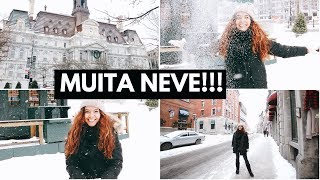 MUUUUUITA NEVE!!❄️ 5 HORAS EM MONTREAL COM A HI BONJOUR! - DICAS DE MONTREAL