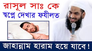 রাসূল সাঃ কে স্বপ্নে দেখার ফযীলত। স্বপ্নে দেখলে তার জন্য জাহান্নাম হারাম হয়ে যায়! আল্লামা মামুনুল হক