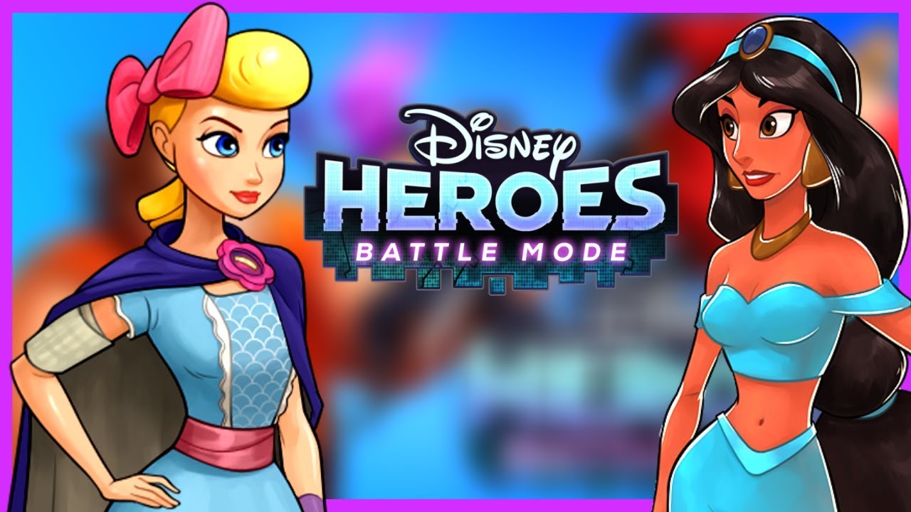 Disney Heroes Battle Mode! Working With BO PEEP & JASMINE! Gameplay ...