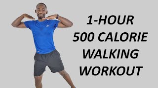 1-HOUR FULL BODY CALORIE BURNER WALKING WORKOUT For A Slim Body🔥500 Calories🔥
