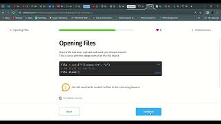 30 Opening Files | Python Intermediate | Sololearn