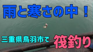 雨と寒さの中、三重県鳥羽市 渡船 海香で筏釣り！