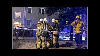 Kraftig brand i lägenhet – man greps misstänkt för grov mordbrand