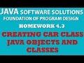 4-3 Java: Creating Car Class (Java OOP, Objects, Classes, Setters, Getters)