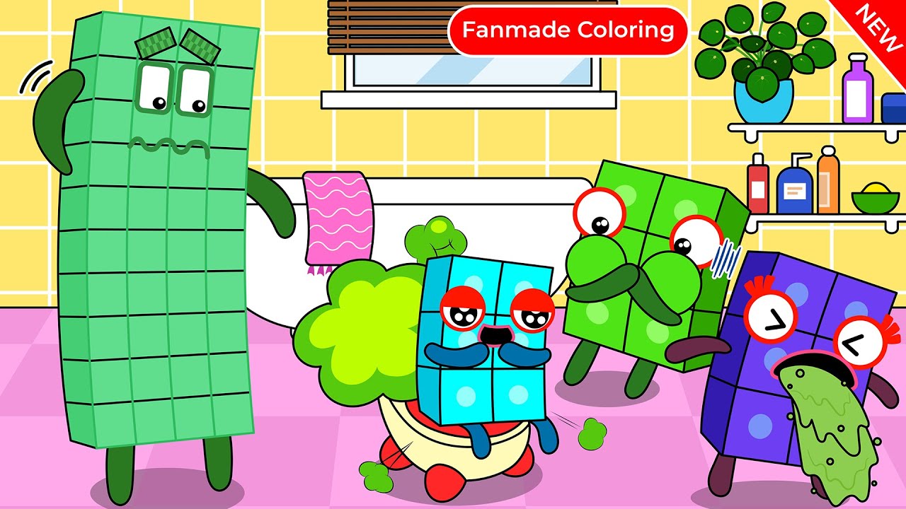 Yes Yes Go Poo Poo Nb 6 Numberblocks Fanmade Coloring Story Youtube