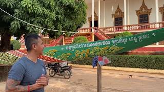 Temple of 100 Poles at  Kracheh   វត្តព្រះវិហារធំសសរ100​​​នៅខេត្តក្រចេះ