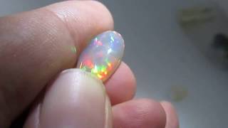 4.29 cts – Rare Untreated Full Color Spectrum Semi – Black Welo Opal!