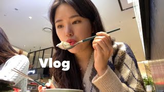 [호캉스 vlog] 호캉스가 뭔 먹기만해요 ,,?, | L7 명동 | 서울가성비호텔 | 커플잠옷? | 샤브샤브,명동교자,고추바사삭,칼국수 | 카페투어 | 일상브이로그