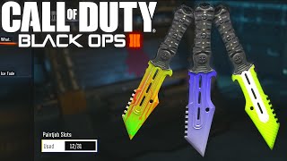 Black Ops 3: Combat Knife Custom Paintjob! (Paintshop Gameplay)