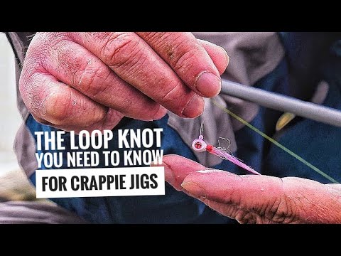 Easy To Tie Loop Knot For Crappie Jigs - YouTube