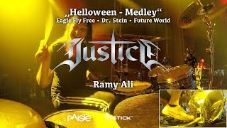 Helloween - Medley  (Cover) | Justice - Ramy Ali live @ Strohofer Geiselwind | Drumcam