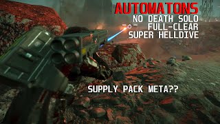 Helldivers 2 - Helghast Diver - No Death Solo - Full Clear - Super Helldive - Supply Pack is meta???