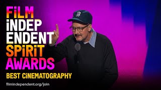 FLORIAN HOFFMEISTER wins BEST CINEMATOGRAPHY at the 2023 Film Independent Spirit Awards.